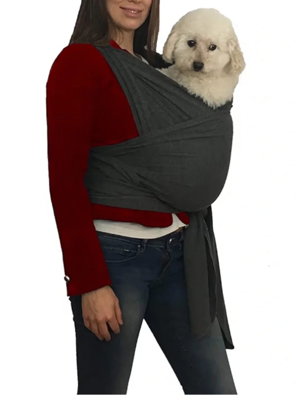 Dog Carrier Sling - Gray